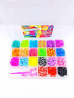 Набор резинок для плетения браслетов Fashion loom bands 21 цвет