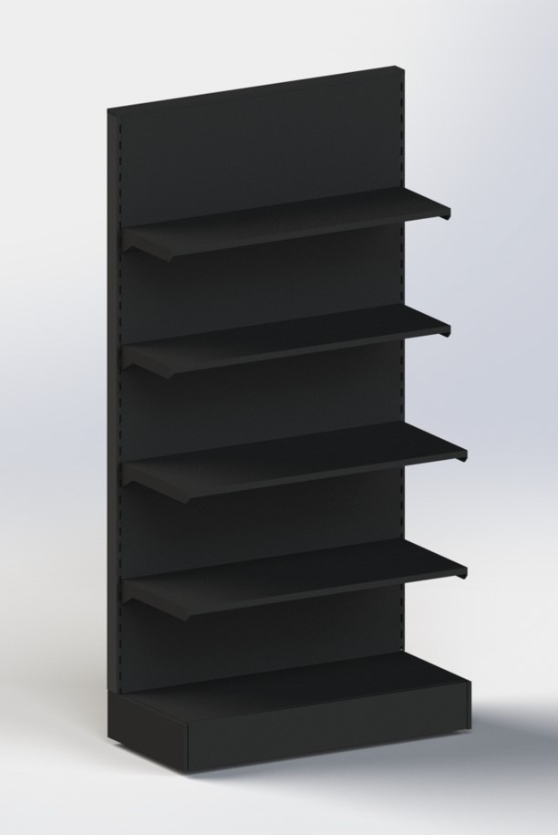 Стелаж 1970х970мм торговий пристінний для магазину, фото 1