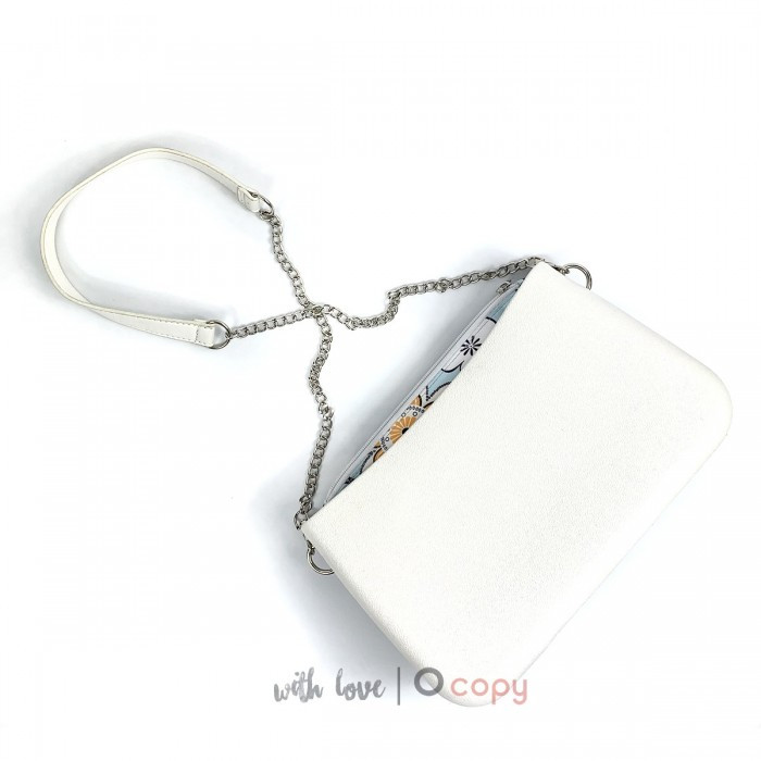 Женская сумка клатч Glam белая - фото 1 - id-p1723151881