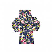 Підкладка-вставка для сумки mini, Квіти темно-синя