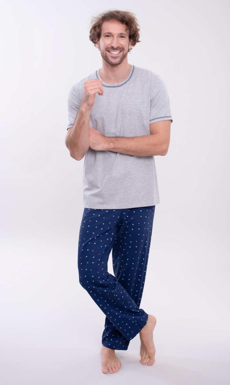 Чоловічі піжами; короткий рукав, довгі штани Wadima 204148, фото 1