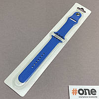 Ремешок для Apple Watch 40 размер L силиконовый ремешок для часов эпл вотч 40 синий WTC