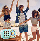 Портативний акумулятор Bluetooth мінірадіоприймач Feegar Retro Blue 5W, фото 9