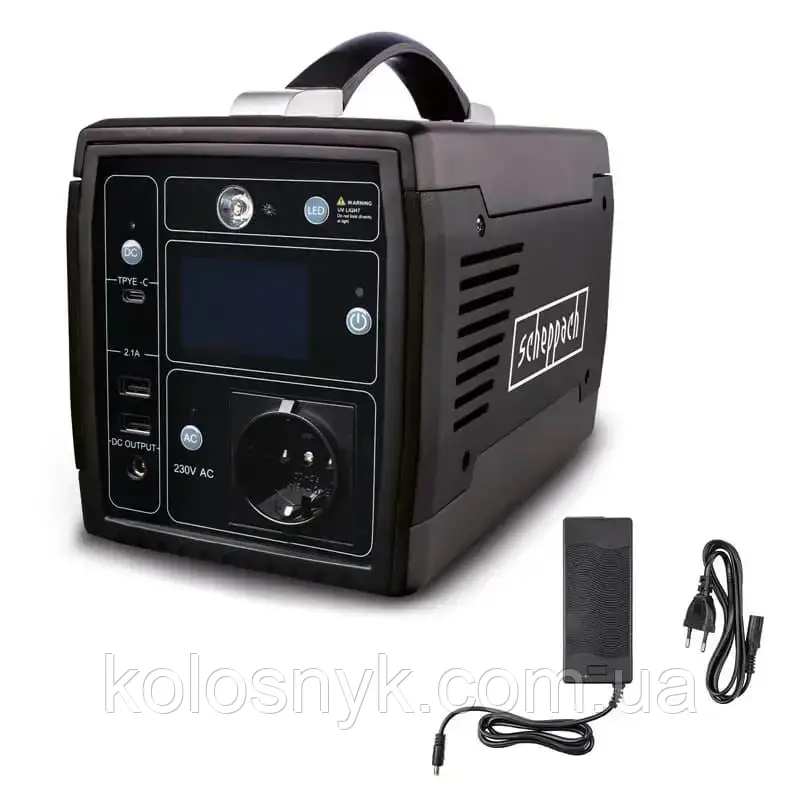 Портативна зарядна електростанція 300 Вт Scheppach BLBSG300 307 Втч