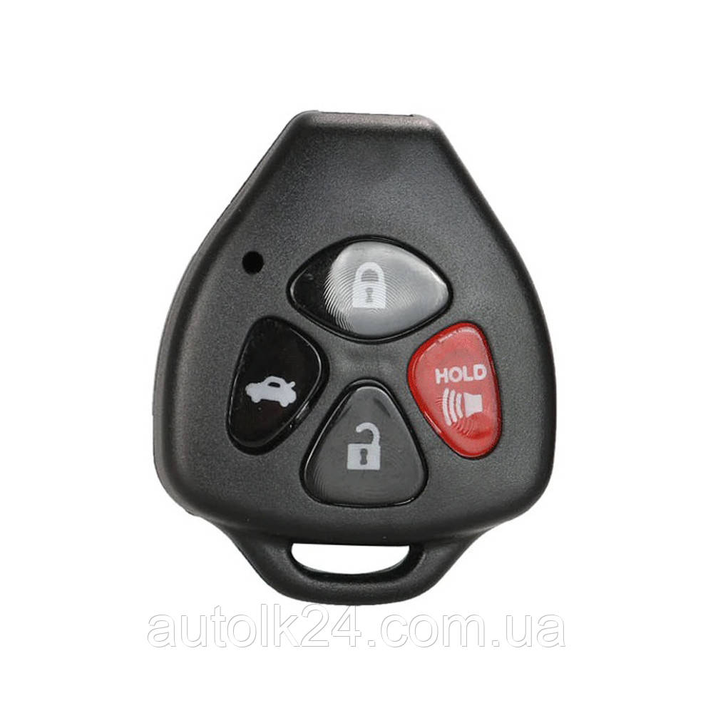 Корпус ключа Toyota 4 кнопки (Без жала)