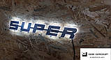 Led Емблема універсальна для Iveco (SUPER ) розмір 500*70, фото 4