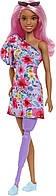 Кукла Барби Модница с протезом Barbie Fashionistas Doll Prosthetic Leg, Pink Hair 189 HBV21