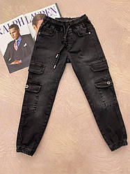 Дитячі джинси на хлопчика для школи Чорні 7398 168, Toni Wanhill, Черный, Для мальчиков, Весна Осень, 13 лет