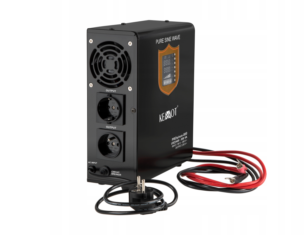 Джерело безперебійного живлення ДБЖ KEMOT PROsinus-800 URZ3409 12/230V (500W/800VA), фото 1