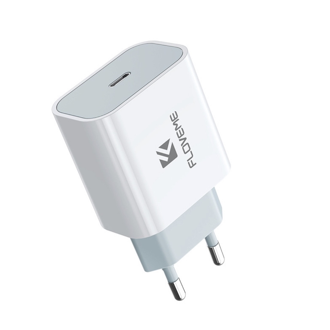 Мережевий зарядний пристрій Floveme 20W PD 3.0 для швидкої зарядки (білий)