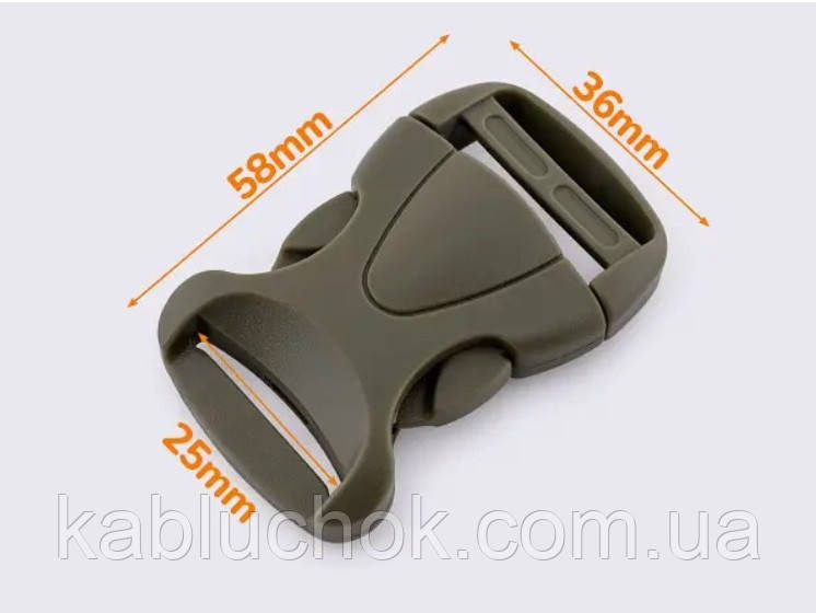 Фастекс 25 мм колір хакі, фото 1