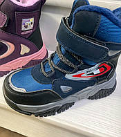 Зимові дитячі термоботки для хлопчиків підлітків, дитячі зимові черевики кросівки 26-37