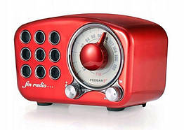 Портативний акумулятор Bluetooth мінірадіоприймач Feegar Retro Red 5W