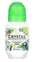 Натуральный шариковый дезодорант Crystal Body Deodorant, с ароматом ванили и жасмина, 66 мл
