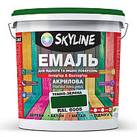 Эмаль для пола SkyLine Зеленый RAL 6005 10 л