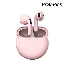 Air Pro 6 TWS Беспроводные наушники с микрофоном (pink), фото 2