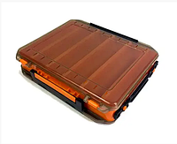 Двухсторонняя коробка для воблеров Коробка XL 27х19х5 см Оранжевый