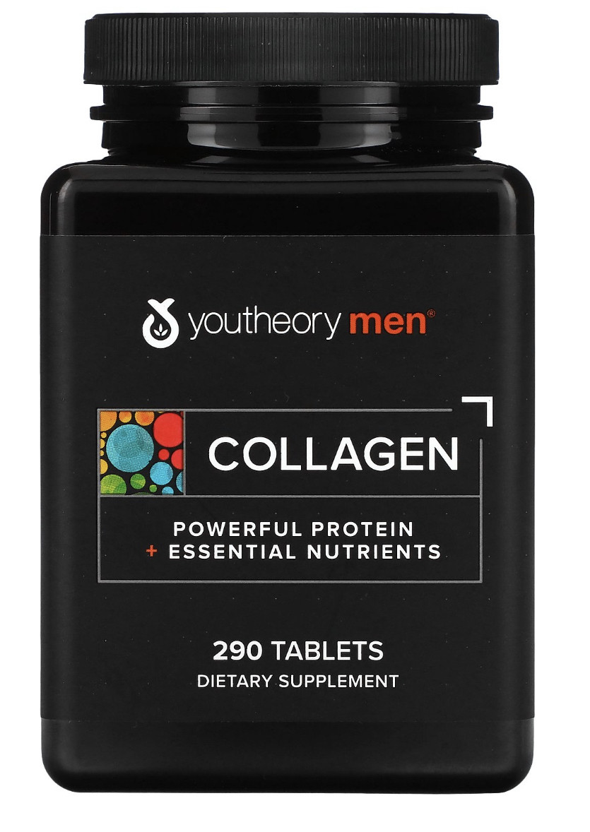 Коллаген для Мужчин 1- 2- 3 Типа YouTheore Men's Collagen 290 Tabs ...