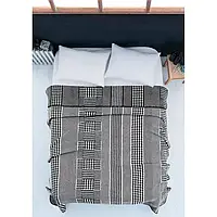 Плед одеяло хлопковое с бахромой 200*220 ТМ Home Textile