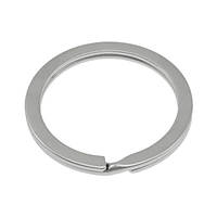 Кільце для ключів 25-мм плоске — неіржавка сталь для жетонів брелоків медальйонів кулонів