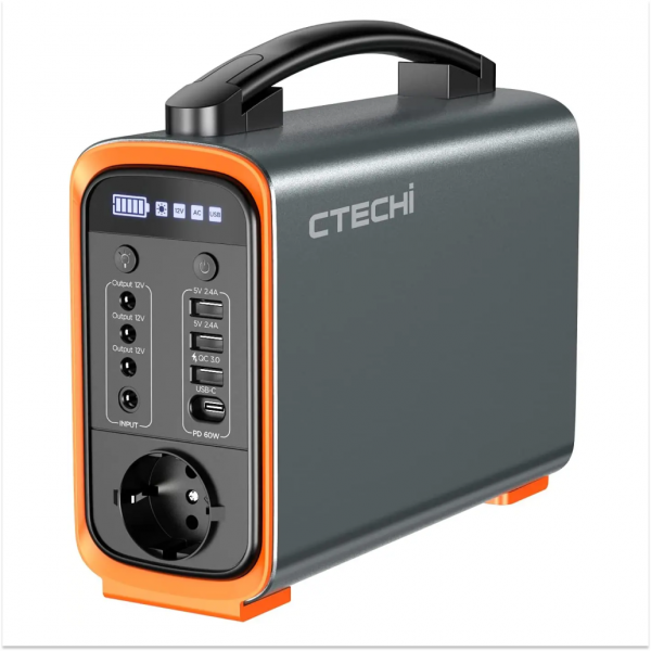 CTECHi Portable Power Station 240Wh/75000mAh, Power Station with LiFePO4