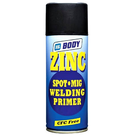 Цинковий ґрунт спрей чорний Body Zinc Welding Primer P311 Spray 400мл, фото 2