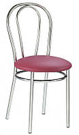 Обеденный кухонный стул Тюльпан Tulipan chrome V-25 бордовый Новый Стиль (заказ кратно 4шт!) IM