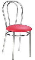 Обеденный кухонный стул Тюльпан Tulipan chrome V-27 красный Новый Стиль (заказ кратно 4шт!) IM