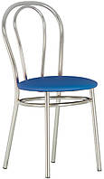 Обеденный кухонный стул Тюльпан Tulipan chrome V-15 синий Новый Стиль (заказ кратно 4шт!) IM