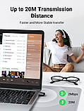 Bluetooth-адаптер Ugreen USB Bluetooth 5.0 передавач для комп'ютера, ноутбука 80890 Чорний, фото 5
