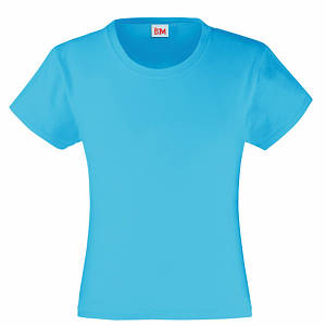 Бірюзова футболка для дівчаток (Комфорт)