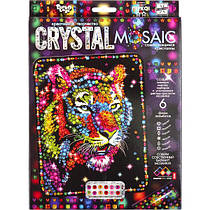 Набір мозаїка з кристалів "Crystal Mosaic" Тигр, CRM-01-01