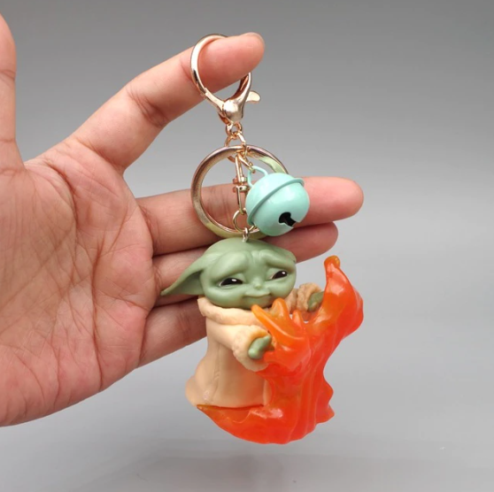 Брелоки Брелок Yoda Йода Star Wars Грогу Полум'я V8 Seuno — Купити ...