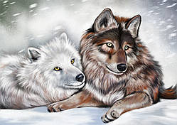 Схема для вишивки бісером вовки "Разом"