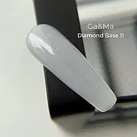 Cover base Ga&Ma Diamond 011 / Каммуфлирующая база Даймонд 011, 15 мл