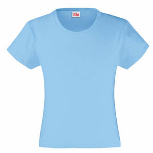 Блакитна футболка для дівчаток (Комфорт)