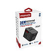 Перехідник мережевий Promate TripMate-36W EU/US/UK/AU на EU/USA/UK/AU, 2хUSB-С+3хUSB-A 36W total Black (tripmate-36w.black), фото 8