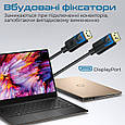 Кабель Promate DPLink-120 DisplayPort to DisplayPort v1.4 1.2 м Black (dplink-120.black), фото 5