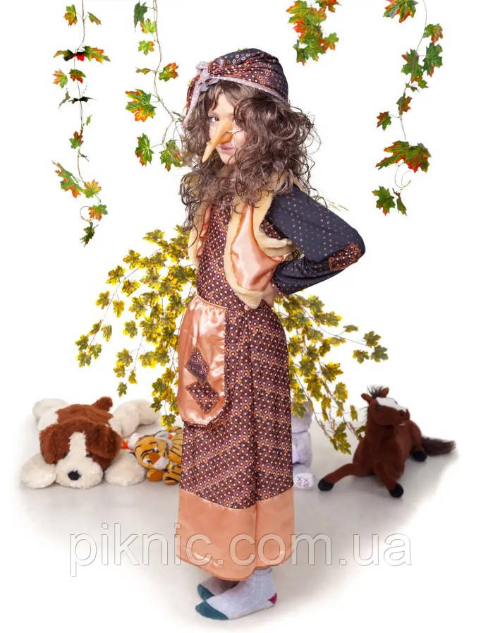 Детский костюм Баба Яга для девочек 4,5,6,7 лет Новогодний костюм Баба Яга 353 - фото 4 - id-p1723299516