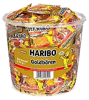 Желейные конфеты Золотые мини-мишки Haribo Goldbaren (фруктовый микс) 1000г (100штх10г) Германия