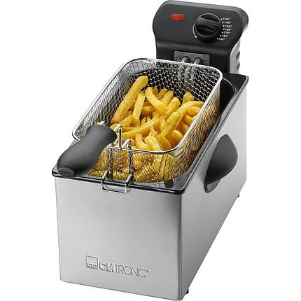 Фритюрниця 3 л Clatronic FR 3586 для картоплі фрі професійна електрична Фритюр домашній для чіпсів, фото 1