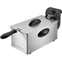 Фритюрниця 3 л Clatronic FR 3586 для картоплі фрі професійна електрична Фритюр домашній для чіпсів, фото 5