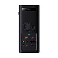 Автомобильний Інвертор IGBT Baseus In-car Inverter 300W (220V CN/EU) Black, фото 11