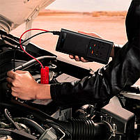 Автомобильний Інвертор IGBT Baseus In-car Inverter 300W (220V CN/EU) Black, фото 3