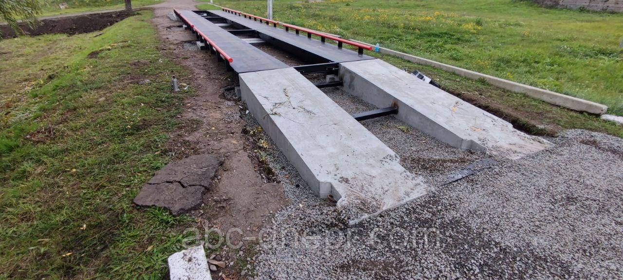 Ваги автомобільні безфундаментні з залізобетонними пандусами