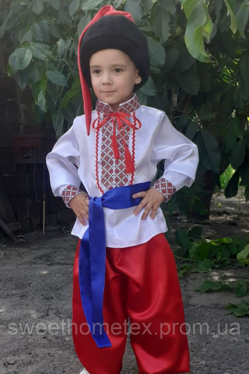 Дитячий національний костюм Україніц N 5 червоний