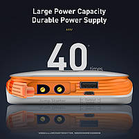 Пуско зарядний пристрій для автомобіля Бустер Baseus Car Jump Starter 8000mAh, фото 4