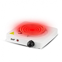 Електрична плита RAF-8010B 1000Вт спіраль настільна спіральна електропіч 1 комфорка, фото 3