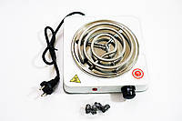 Електрична плита RAF-8010B 1000Вт спіраль настільна спіральна електропіч 1 комфорка, фото 4