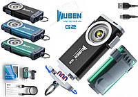 Яркий наключный фонарь WUBEN G2 Mini (500LM, 280mAh, Osram P9 LED, Type-C USB), 3 ЦВЕТА НА ВЫБОР